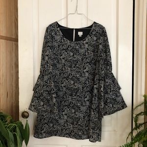A New Day Bell Sleeve Floral Dress